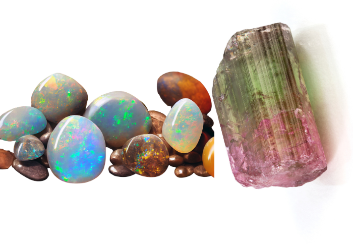 Opal and Tourmaline